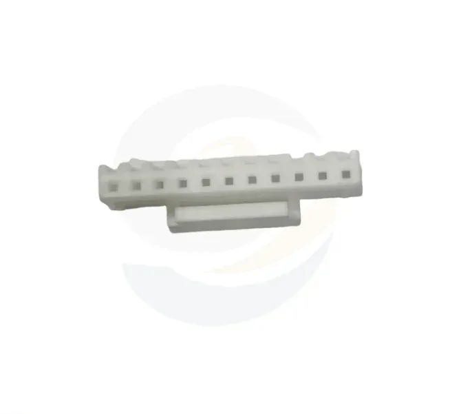 XHB-11P White Plastic Housing, 11-Pin Connector Shell, part C01100XHB-011 - detail view 4