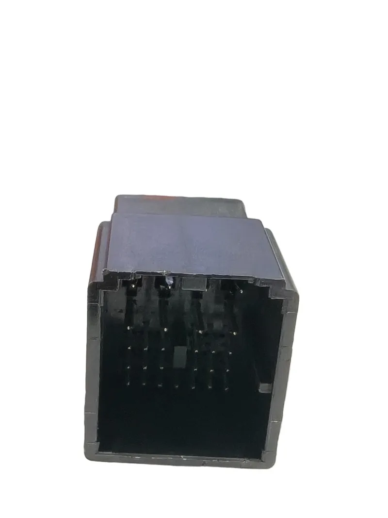 Black rectangular harness connector viewed from the terminal side - detail view 4